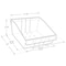 Azar Displays Small Deep Bin Tray Kit W/ Adjustable Dividers, up to 3 Compartments for Pegboard or Slatwall, 2PK 556132-S-DIV-2PK - alternate 2